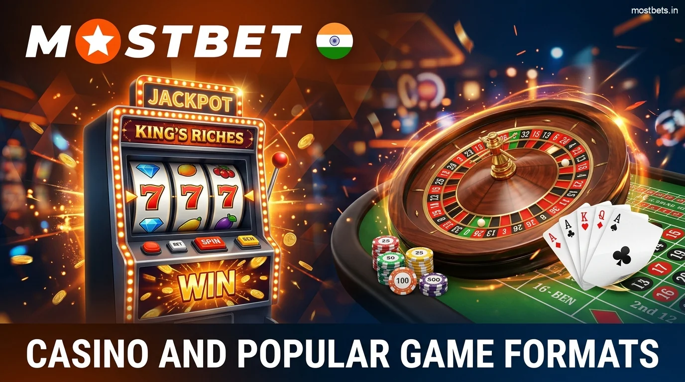 The Casino Section at Mostbet India