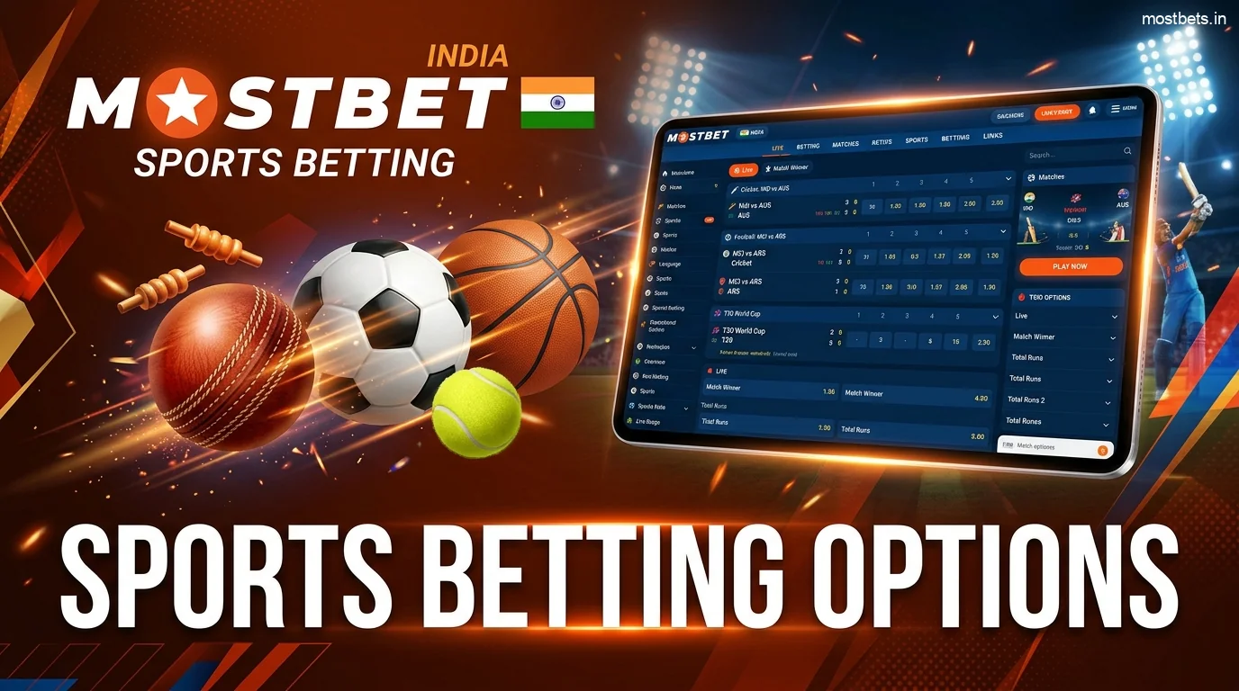 Types of Sports Bets at Mostbet India