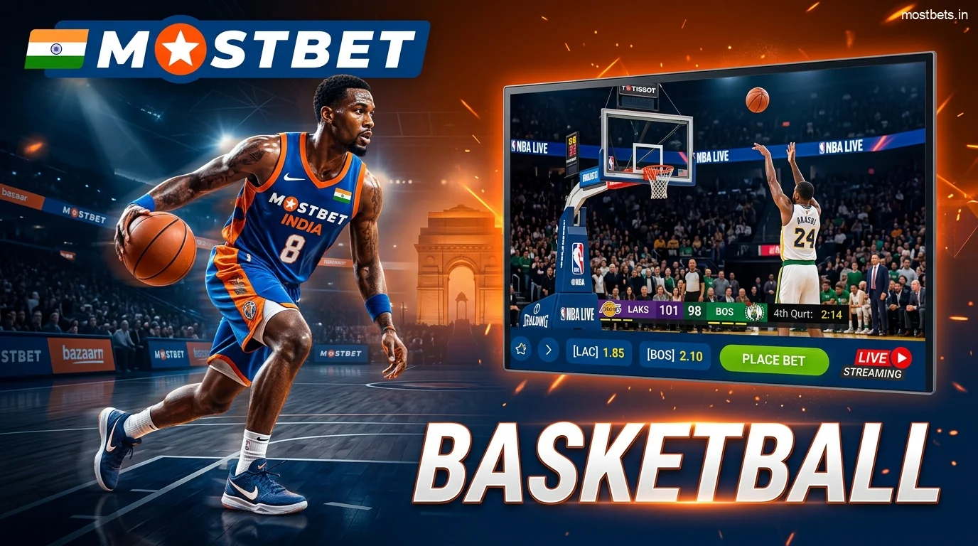 About Betting on Basketball Games at Mostbet India